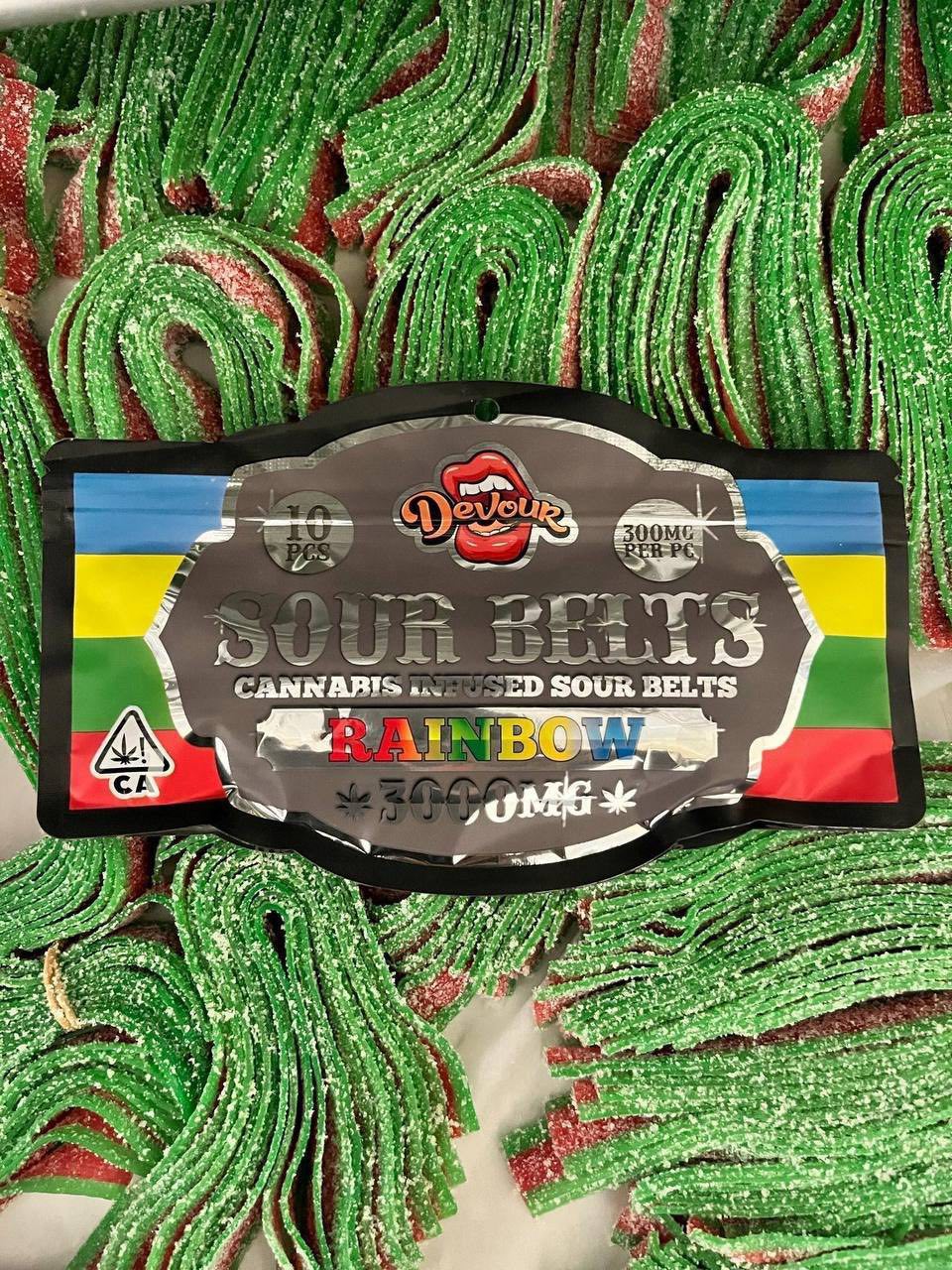 Devour Sour Belts (300mg)